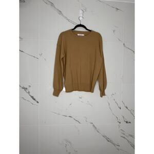 NWT ANRABESS Womens Sweater Knit Pullover Neutral Capsule Minimalist Size L